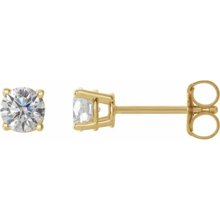 14K Yellow 1/2 CTW Natural Diamond Stud Earrings