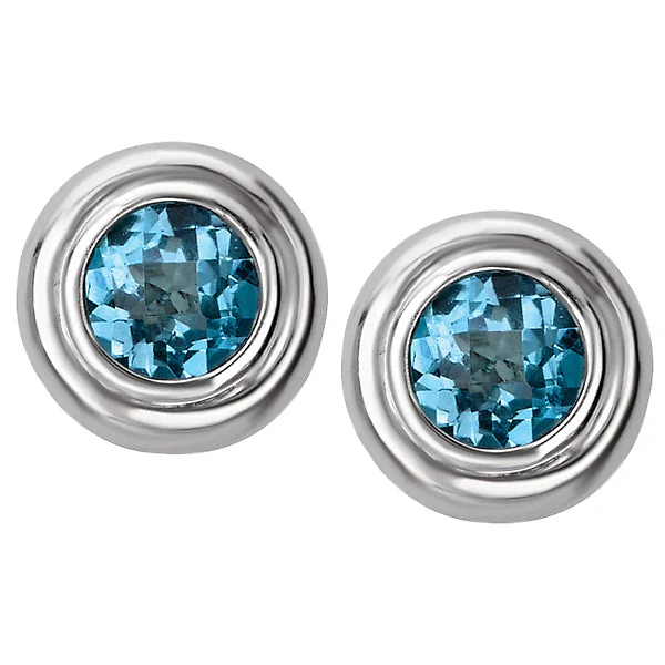 Ladies Gemstone Stud Earrings