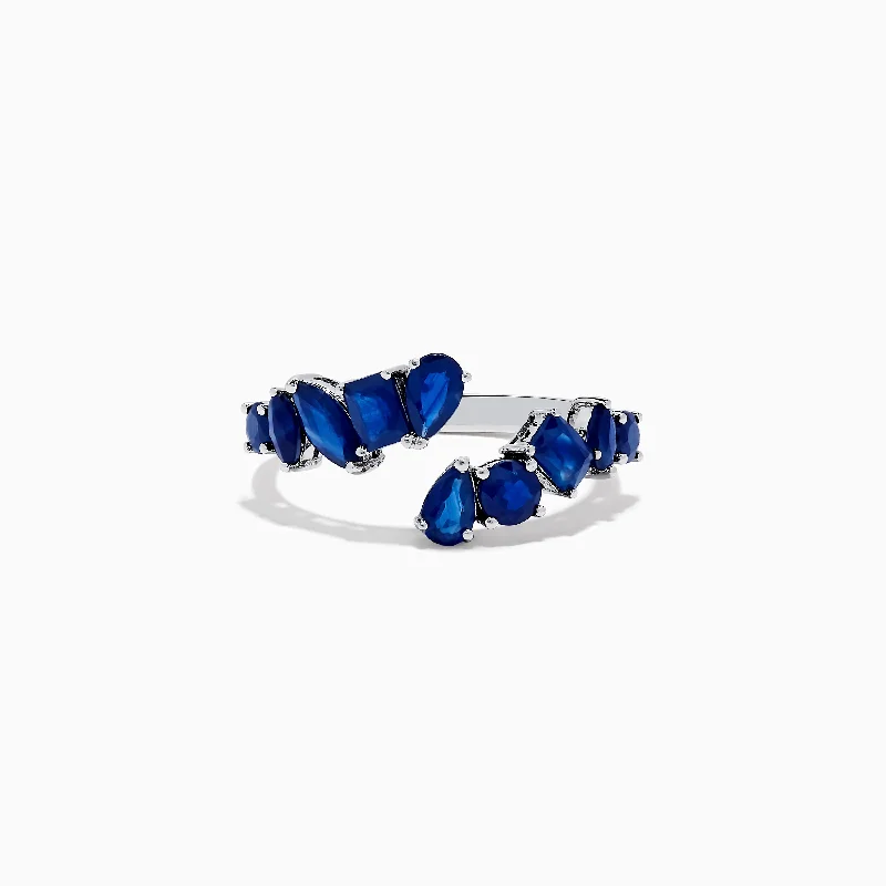 Royale Bleu 14K White Gold Blue Sapphire Ring