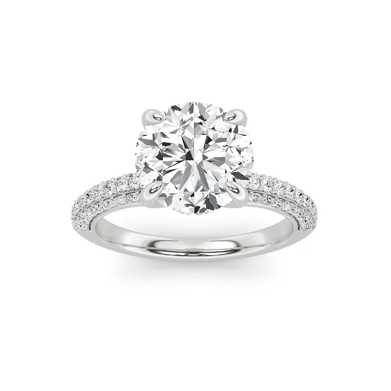 Above Love Star Lab Grown Diamond Engagement Ring in White Gold (2 3/8 Ctw)