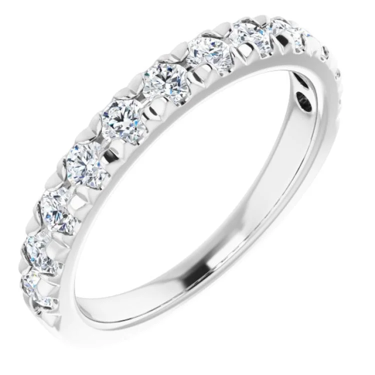 Platinum 3/4 CTW Natural Diamond Anniversary Ring