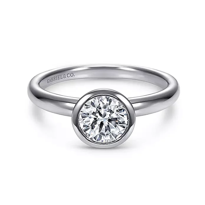 Zola - 14K White Gold Round Diamond Engagement Ring