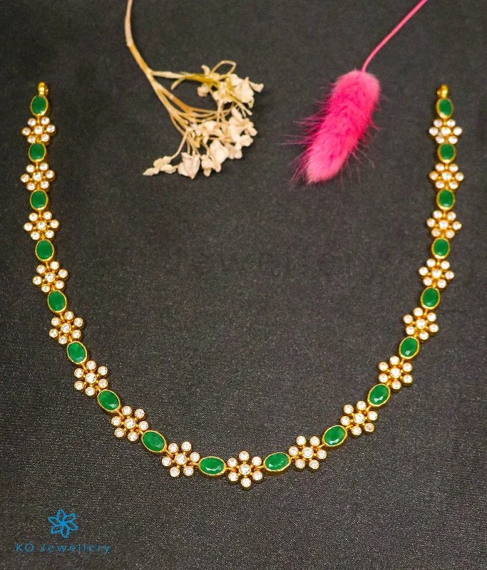 The Yajata Silver Necklace (Green)