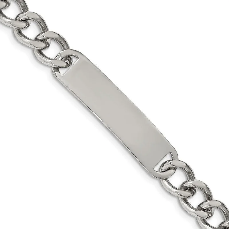 Stainless Steel Polished ID 8.50in Bracelet