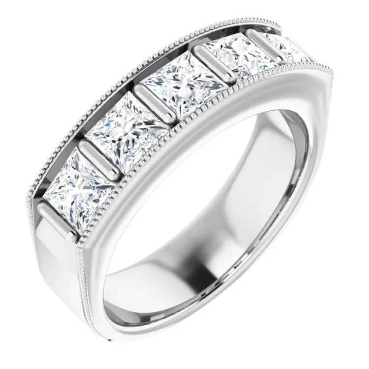 14K White 2 5/8 CTW Natural Diamond Ring