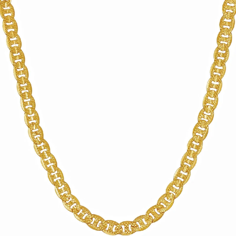 3mm Crushed Mariner Chain Necklace