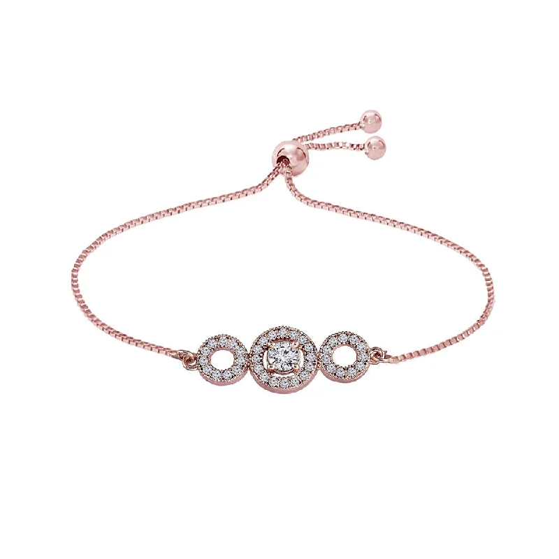 Etnico Rhodium-Plated Pull Chain Bracelet (Women) - ADB166RG