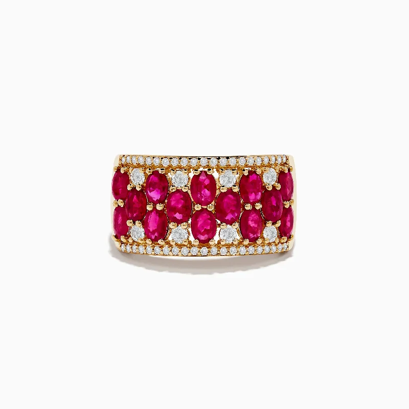 Ruby Royale 14K Yellow Gold Ruby and Diamond Ring