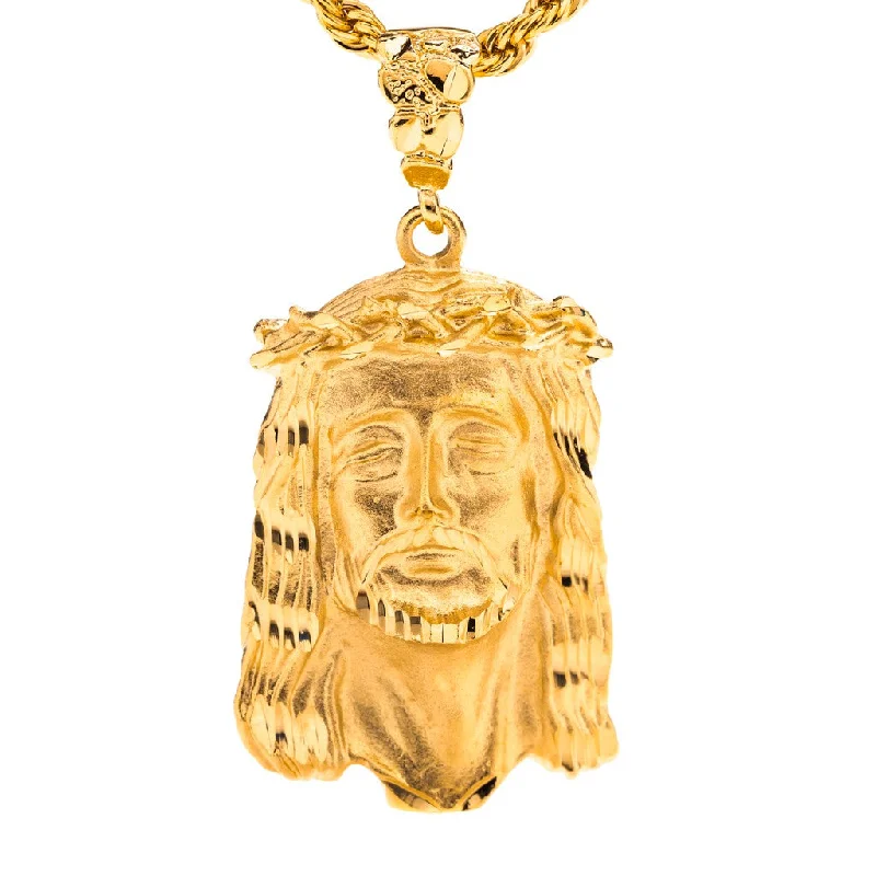 Face of Christ Pendant with Necklace