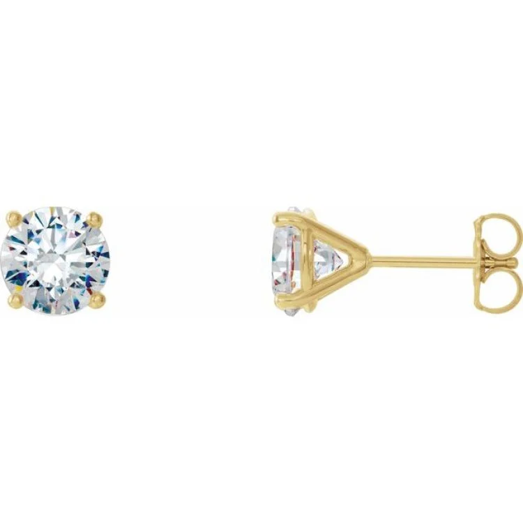 14K Yellow 3/4 CTW Natural Diamond Cocktail-Style Earrings