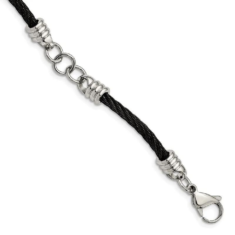 Stainless Steel Black IP-plated Bracelet