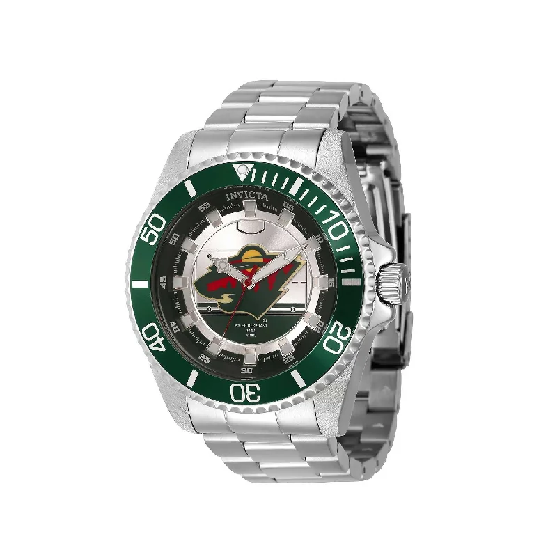 Invicta Women's Quartz Watch - NHL Minnesota Wild Stainless Steel Bracelet | 42214