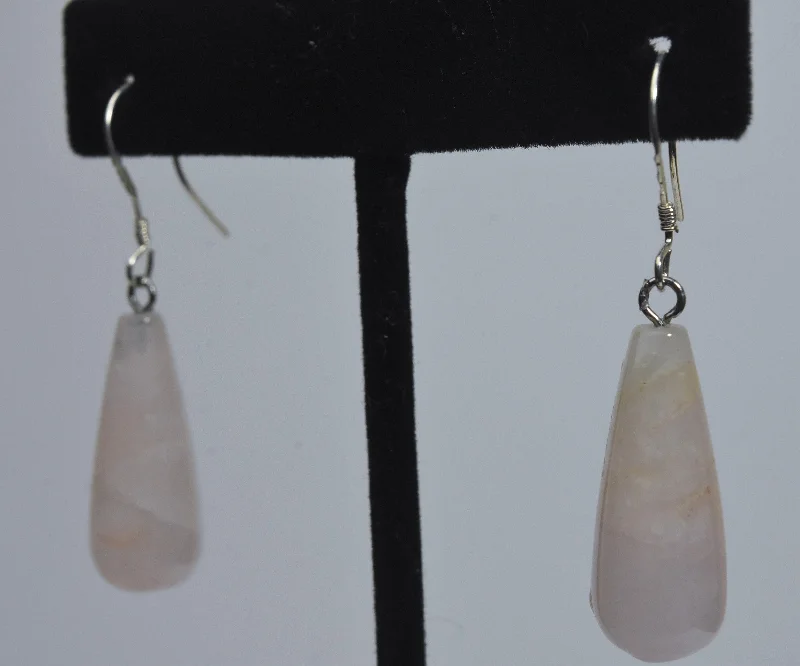 Rose Quartz Drop Earrings