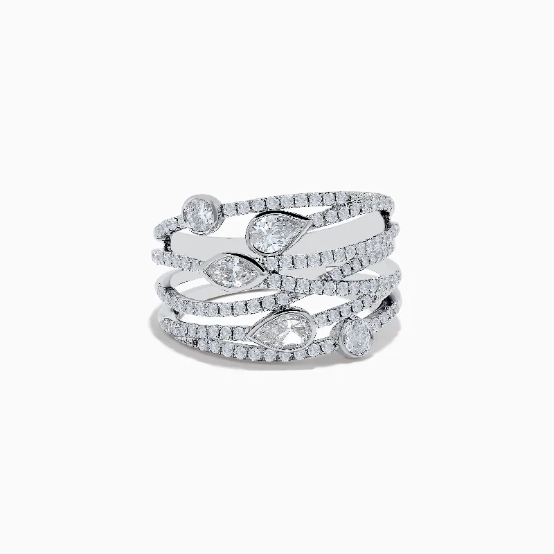 Pave Classica 14K White Gold Diamond Ring