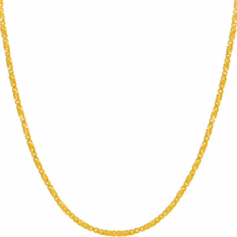 1.7mm Twisted Box Chain Necklace