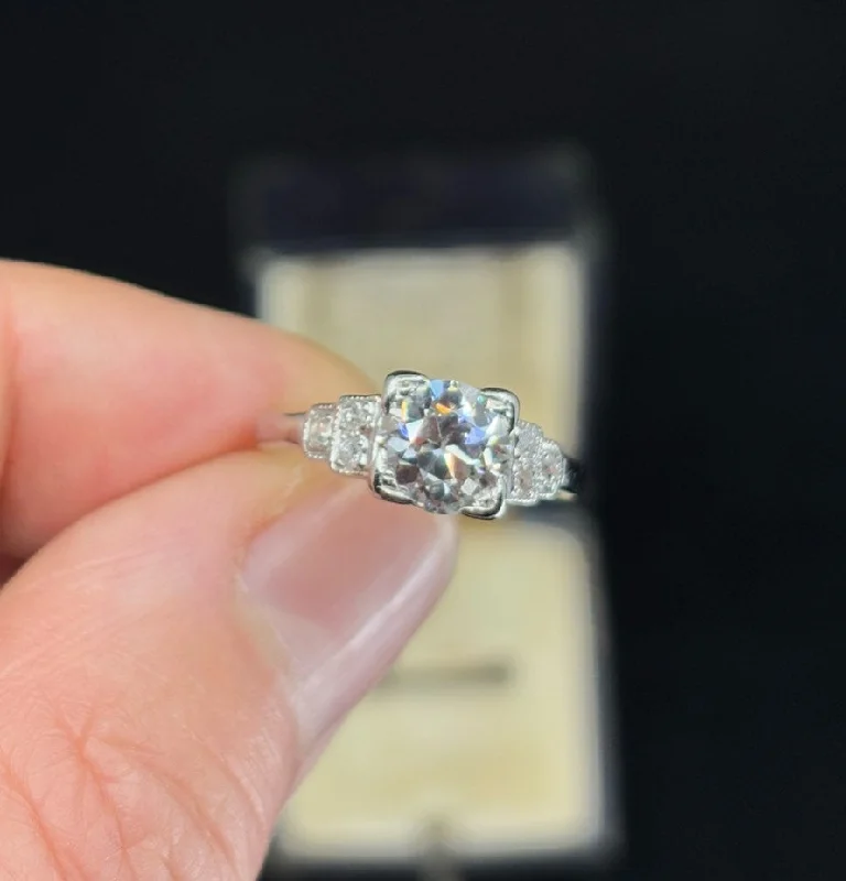 Art Deco 1920s Diamond Engagement Ring