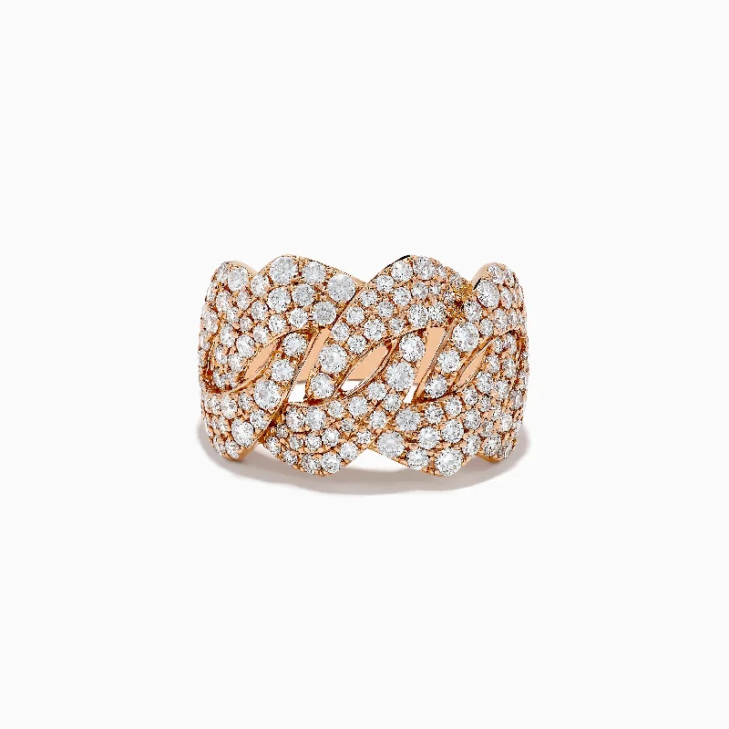 Pave Rose 14K Rose Gold Diamond Ring