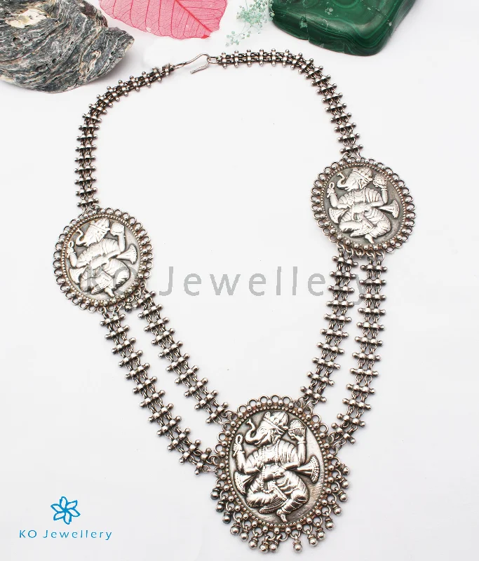 The Eeshan Antique Silver Ganesha Necklace