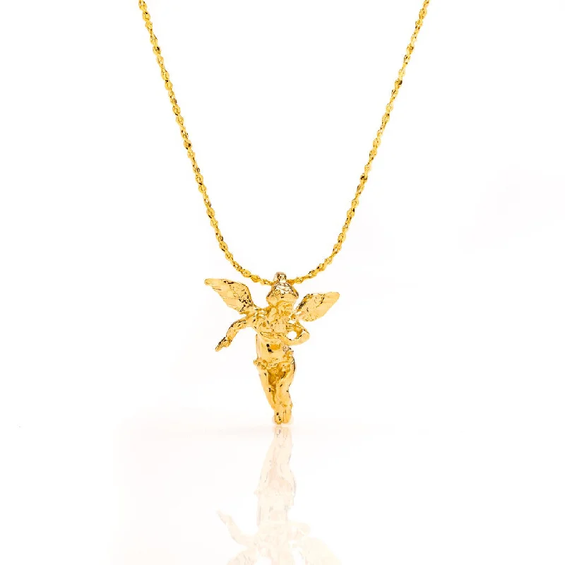 Cherub Angel Pendant Necklace