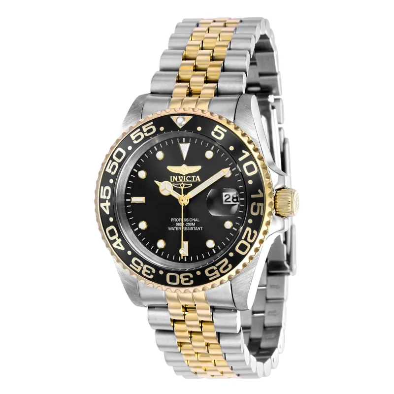 Invicta Women's Watch - Pro Diver Steel Bracelet Date Display Rotating Bezel | 37166