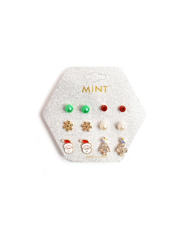 Team Santa Earring Set