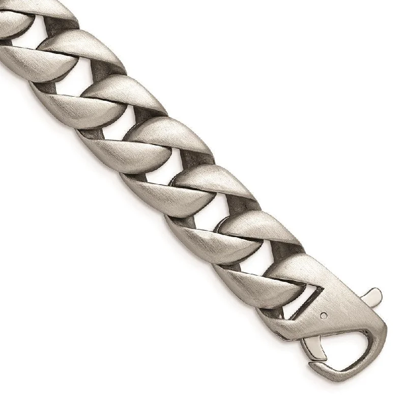 Stainless Steel Brushed 8.5 inch Bracelet