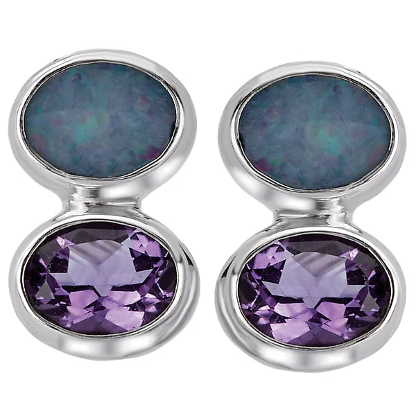 Ladies Fashion Gemstone Earrings