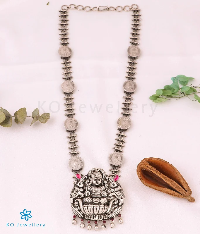 The Shrinika Silver Lakshmi Coin Nakkasi Necklace