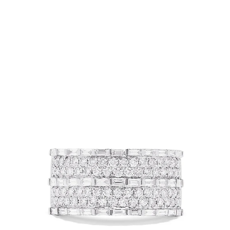 Pave Classica 14K White Gold Diamond Ring, 1.42 TCW