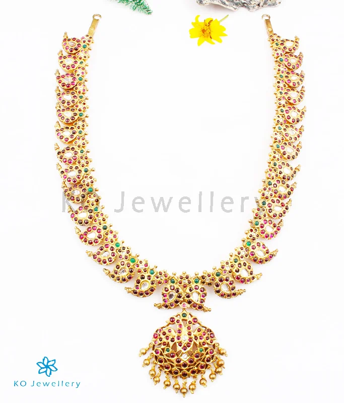 The Urvashi Silver Manga Malai Necklace